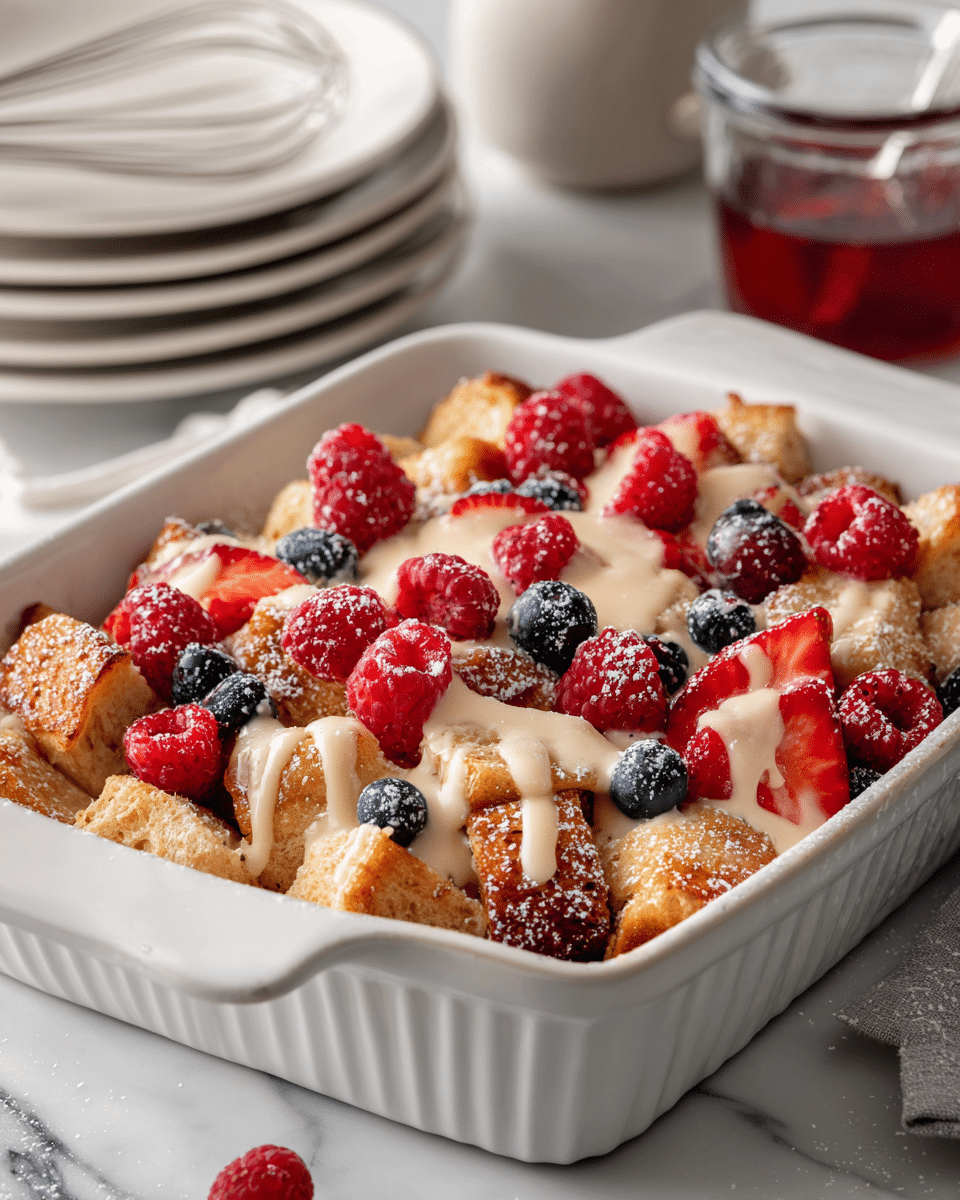 Bread with Raspberries and Raspberries