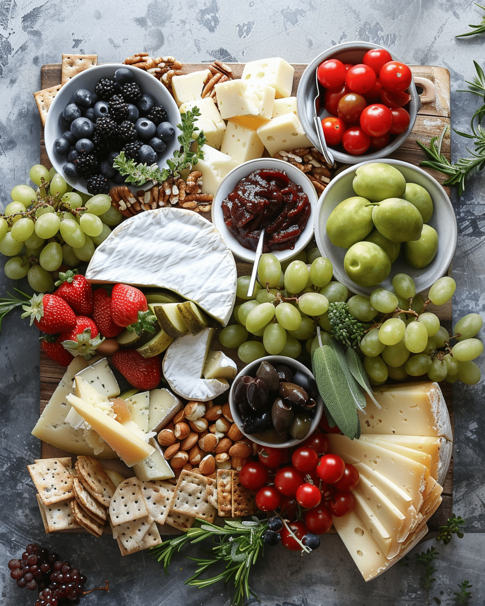 Cheese and Crudites Board