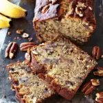 Banana Bread with Pecans and Peanut Brittle