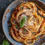 Bucatini with Sun-Dried Tomato Pesto