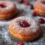 Cranberry Cornmeal Donuts