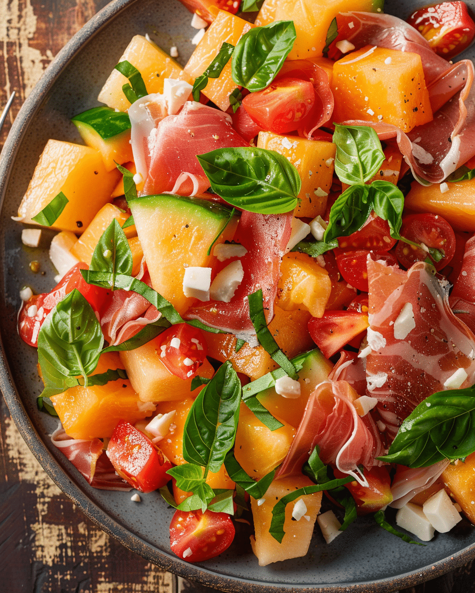 Melon and Prosciutto Salad