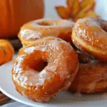 Pumpkin Donuts with Honey Glaze