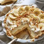 Banana Cream Pie with Sesame Toffee Crunch