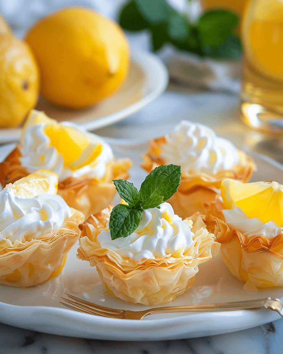 Mini Lemon Tarts with Phyllo Cups