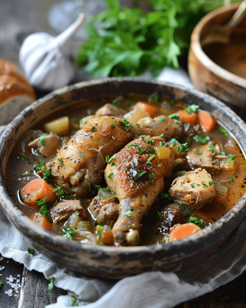 Rustic Chicken Slow Cooker Stew