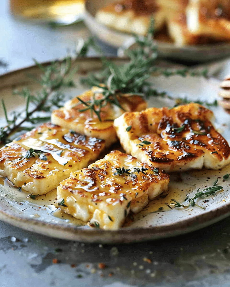 Easy Hot Honey Halloumi