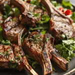 Grilled Lamb Chops with Herb Salad