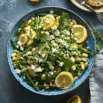 Lemon Feta White Bean and Green Bean Salad