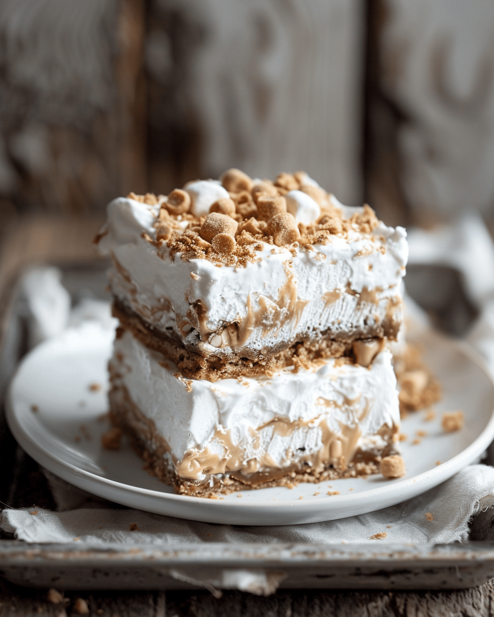 Peanut Butter Marshmallow Squares