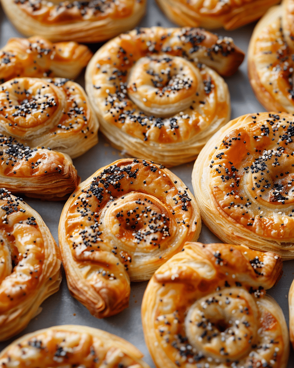 Savory Palmiers with Parmesan & Everything Bagel Spice