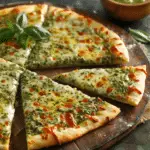 Pizza with Basil Pesto Ranch