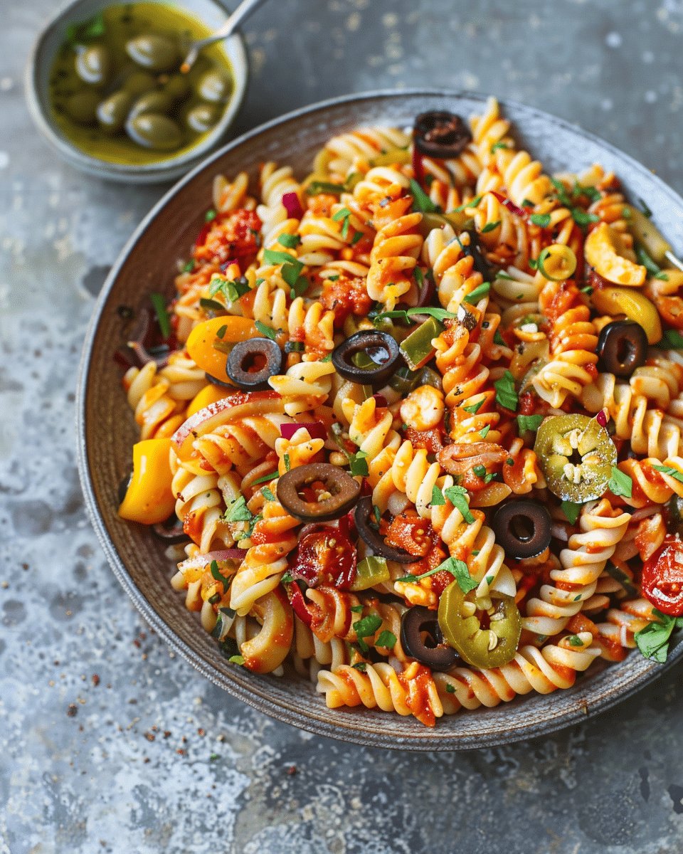 Spicy Italian Pasta Salad