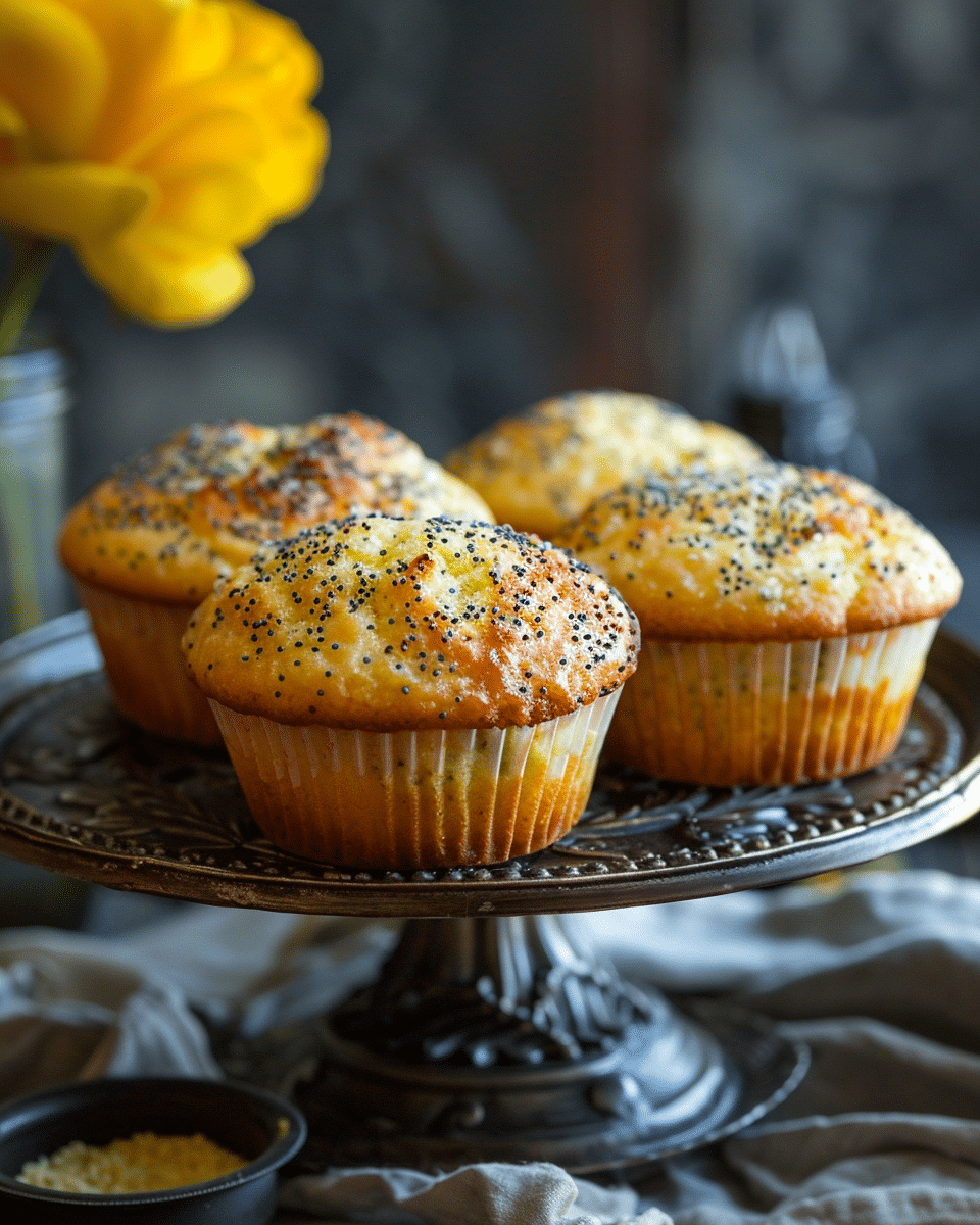 Ricotta Lemon Poppy Seed Muffins