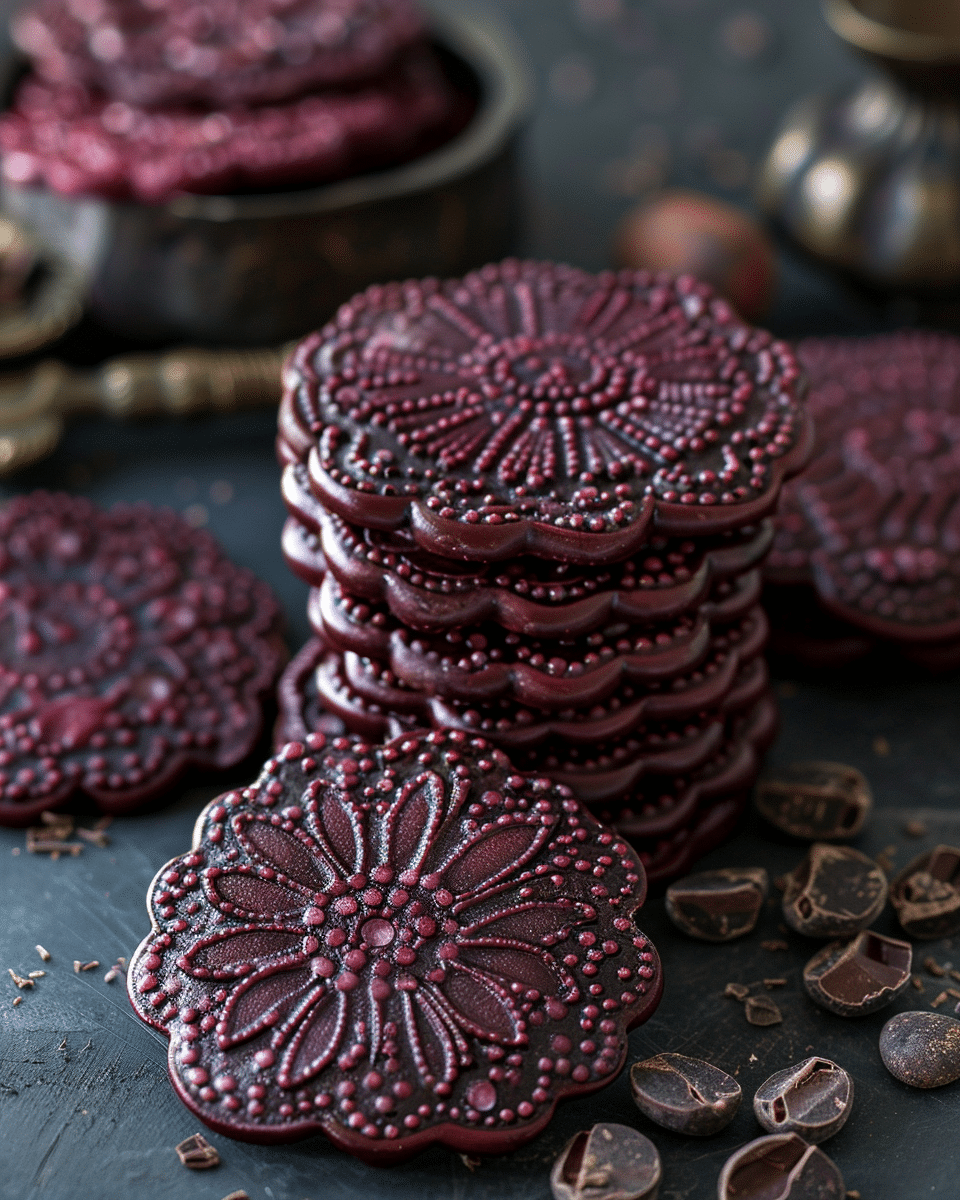 Ruby Chocolate Shortbread Cookies