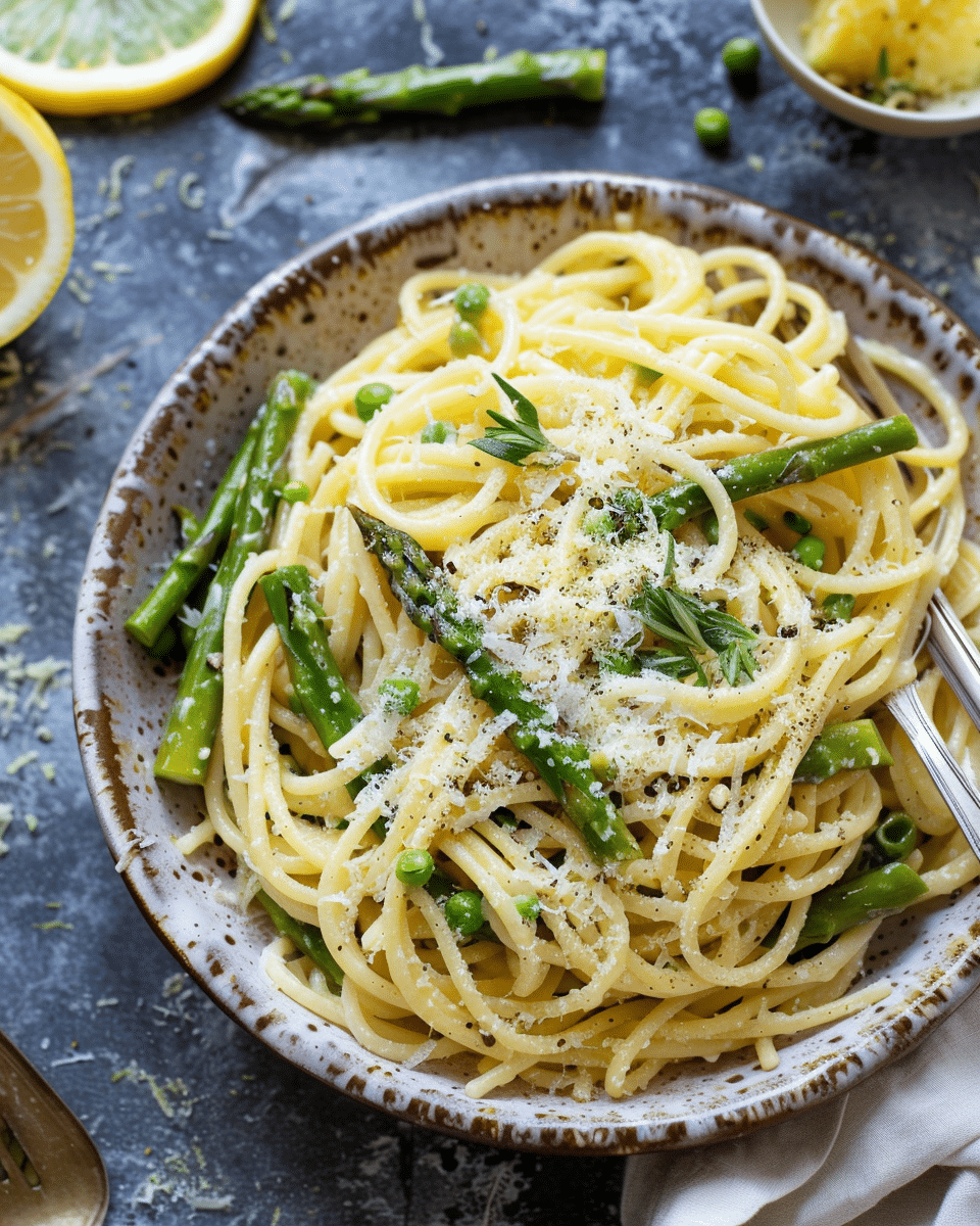 Lemon Asparagus Pasta