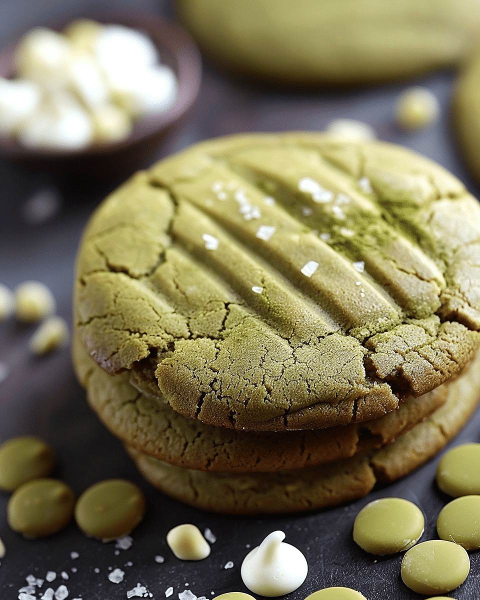 Matcha White Chocolate Cookies