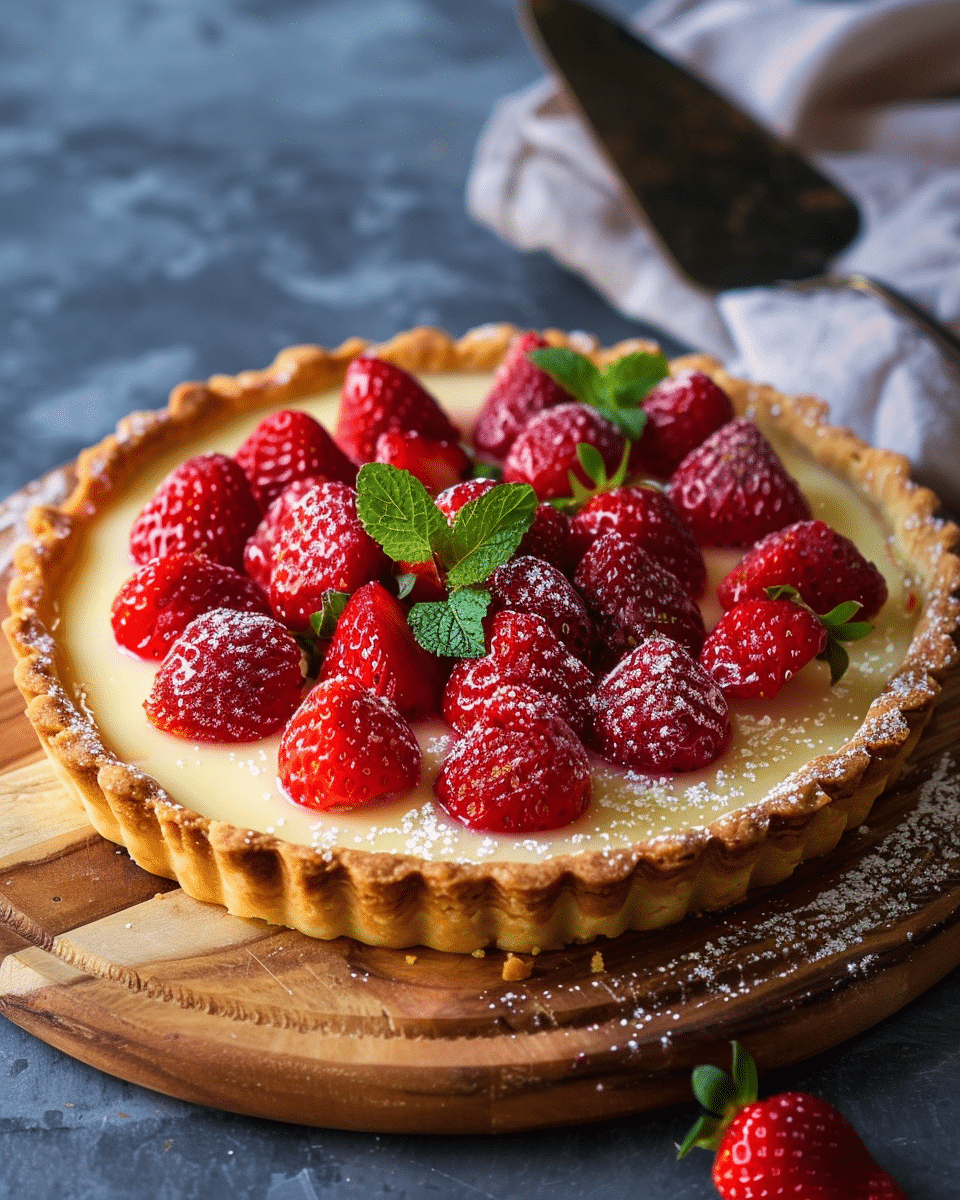 Strawberry Custard Tart