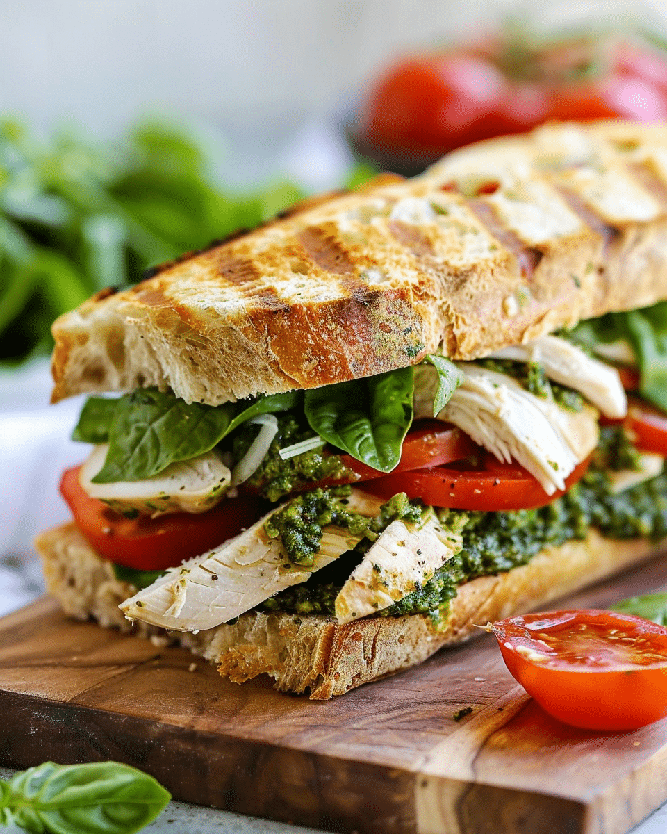 Pesto Turkey Sandwich