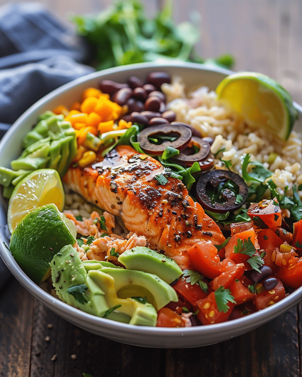 Salmon Burrito Bowl