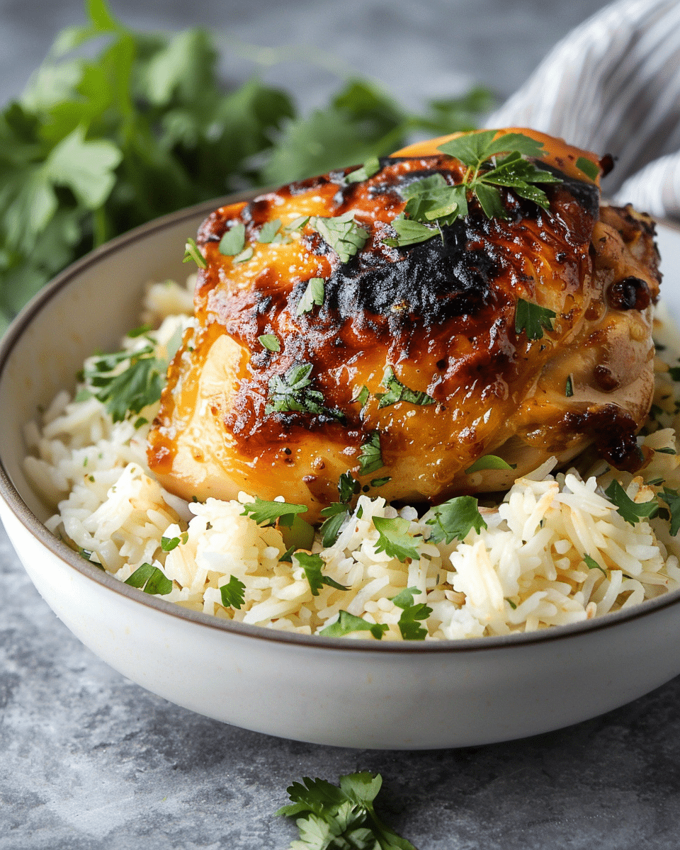 Hawaiian Chicken with Coconut Rice