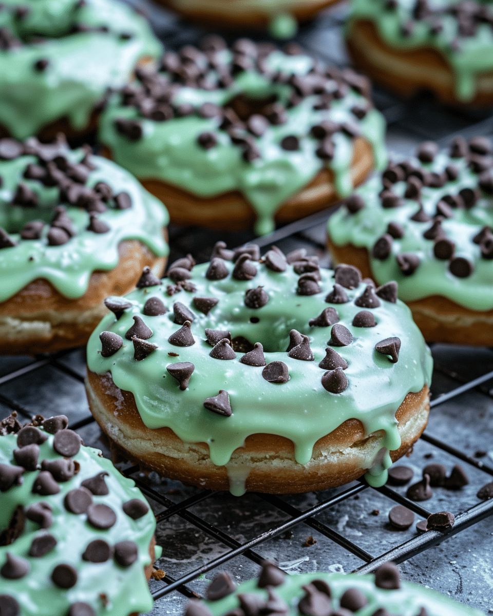 Mint Chip Donuts