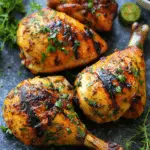 Grilled Chicken Leg Quarters