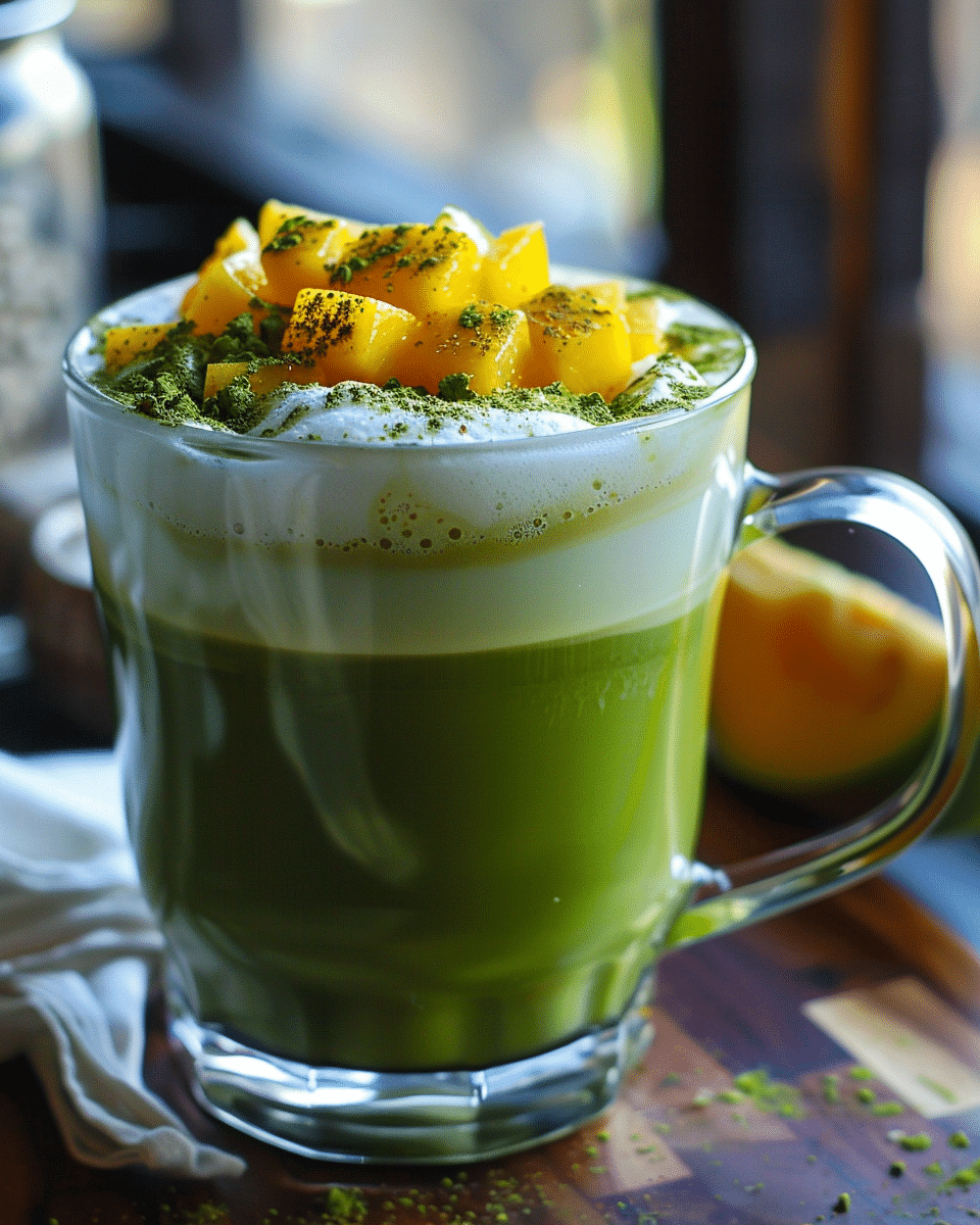 Mango Matcha Latte