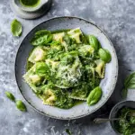 Chicken Ravioli with Pesto and Veggies