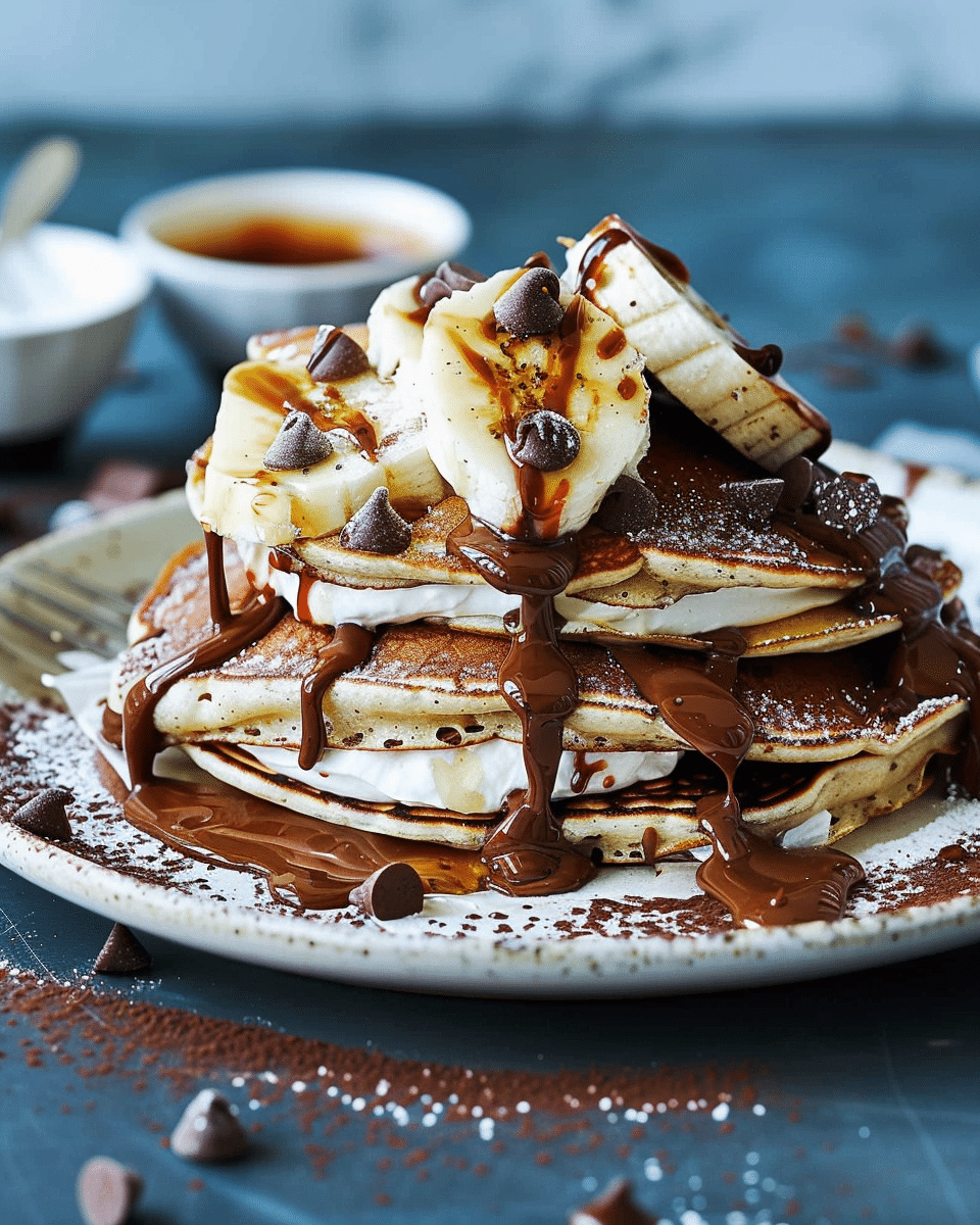 Choc Banoffee Pancakes
