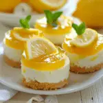 Easy Mini Lemon Curd Cheesecakes