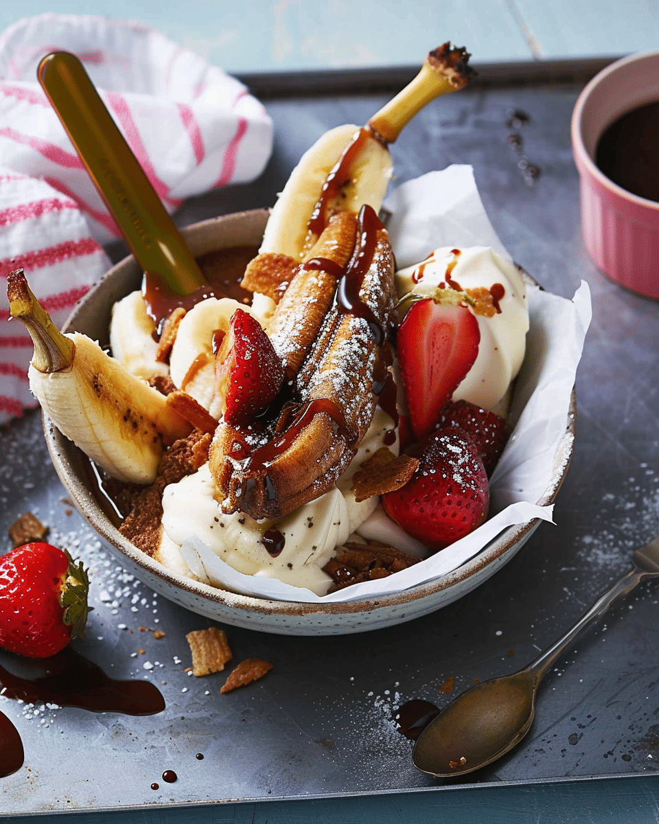 Dairy-Free Caramelised Banana Split