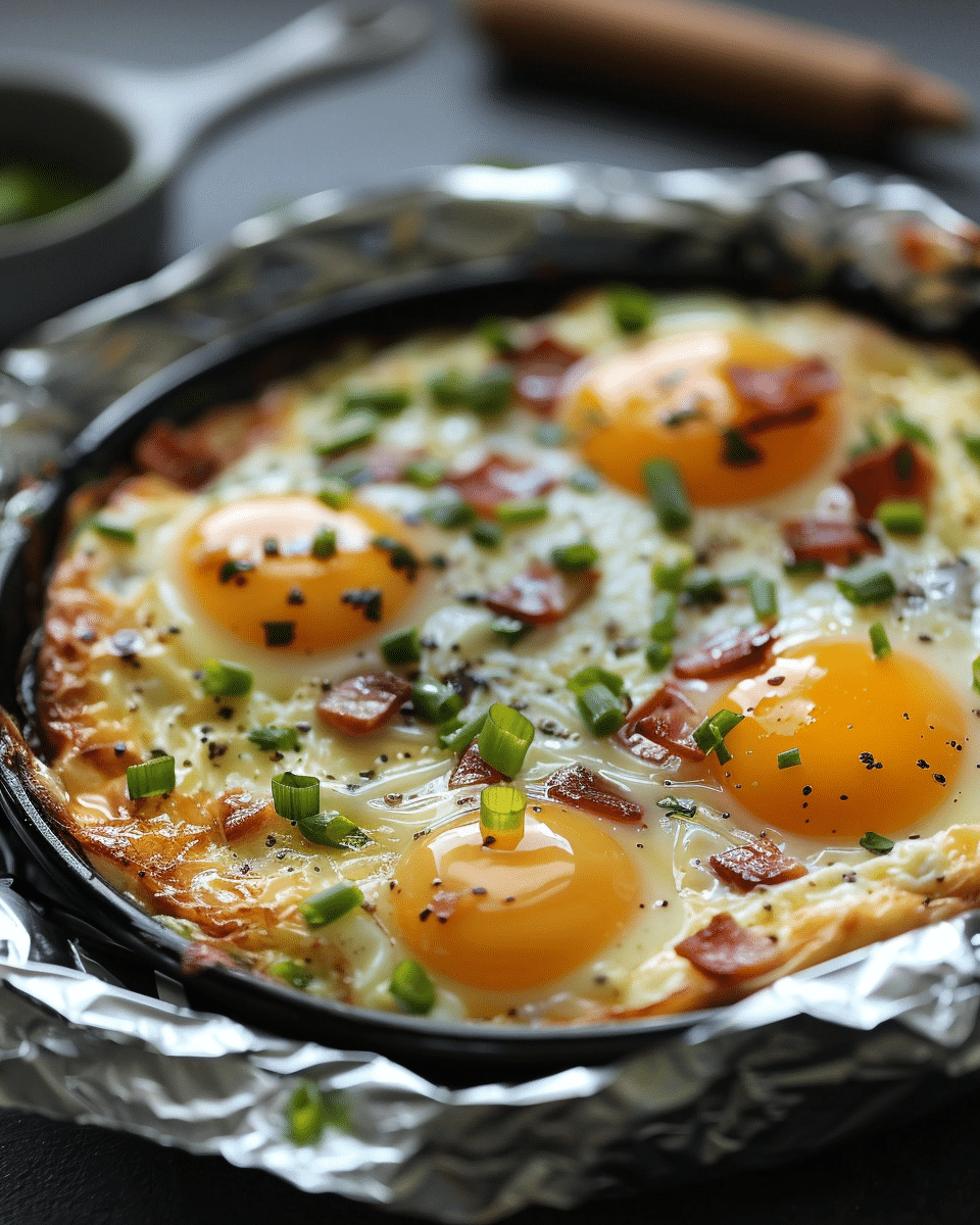 Egg Bake Breakfast Foil Packet