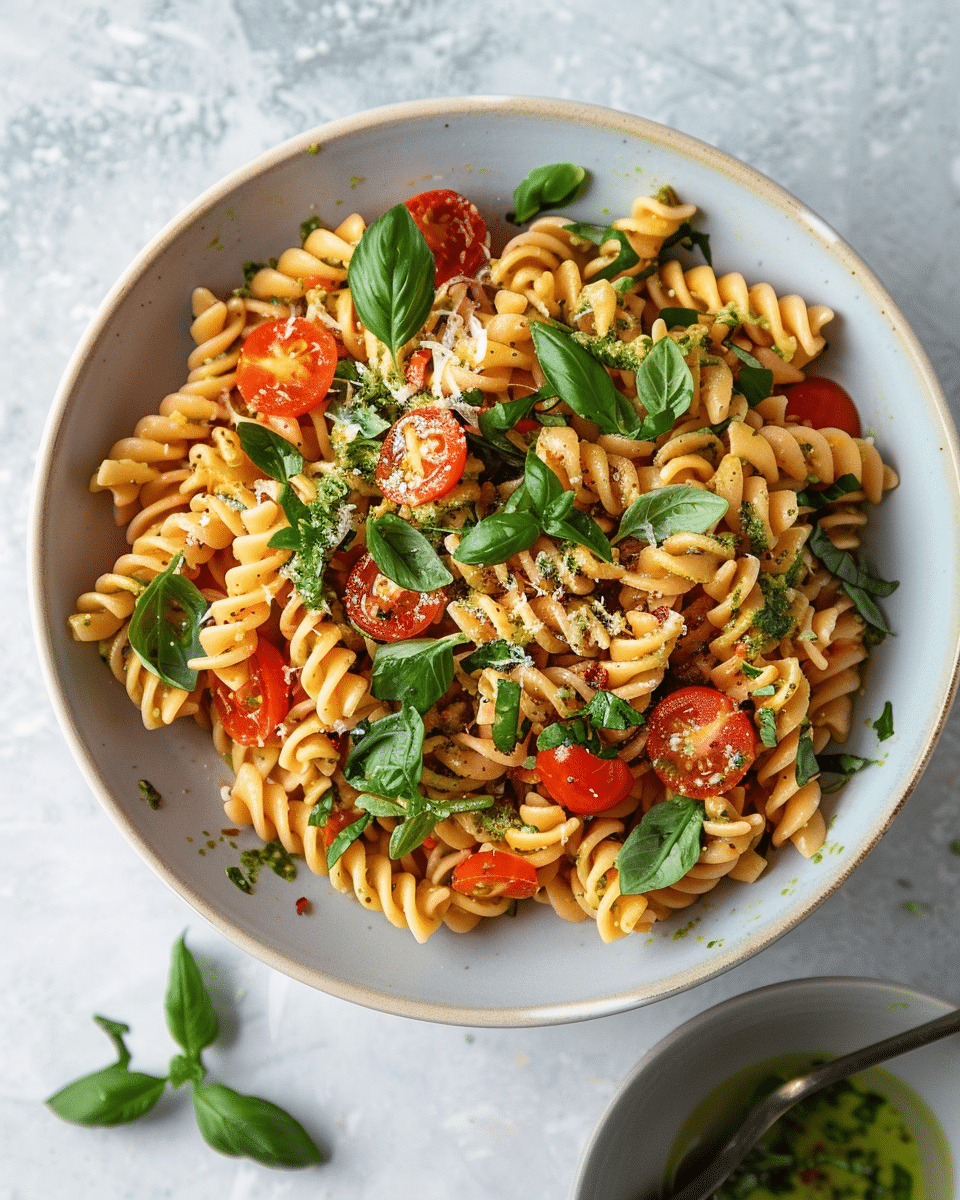 Red Pesto Pasta Salad