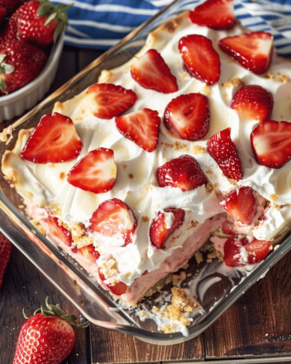 Strawberry Cheesecake Lasagna Recipe