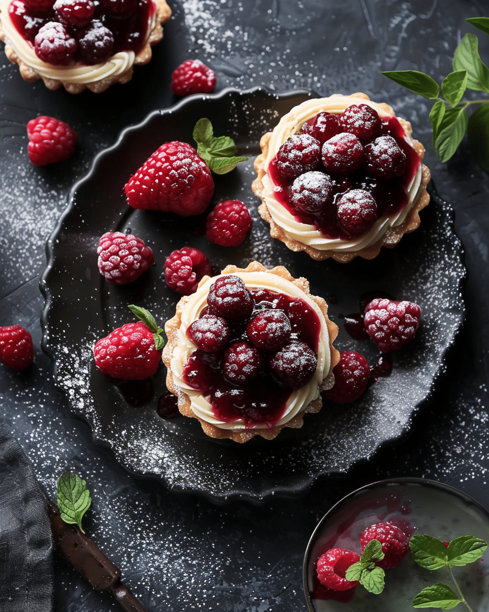 Jelly & Goat Cheese Puff Pastry Tartlets
