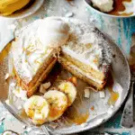 Banana Cake with Coconut Sorbet