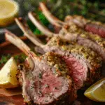 Garlic Lemon and Thyme Crusted Rack of Lamb