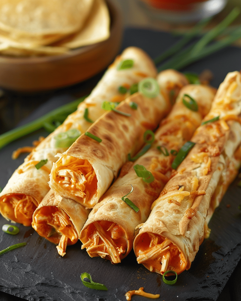 Buffalo Chicken Taquitos