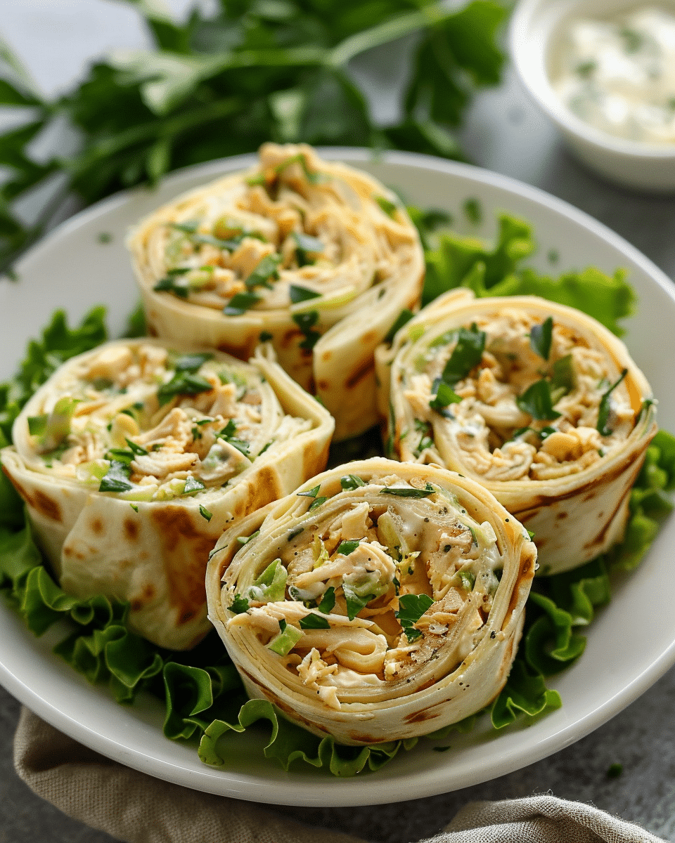 Chicken Salad Pinwheels