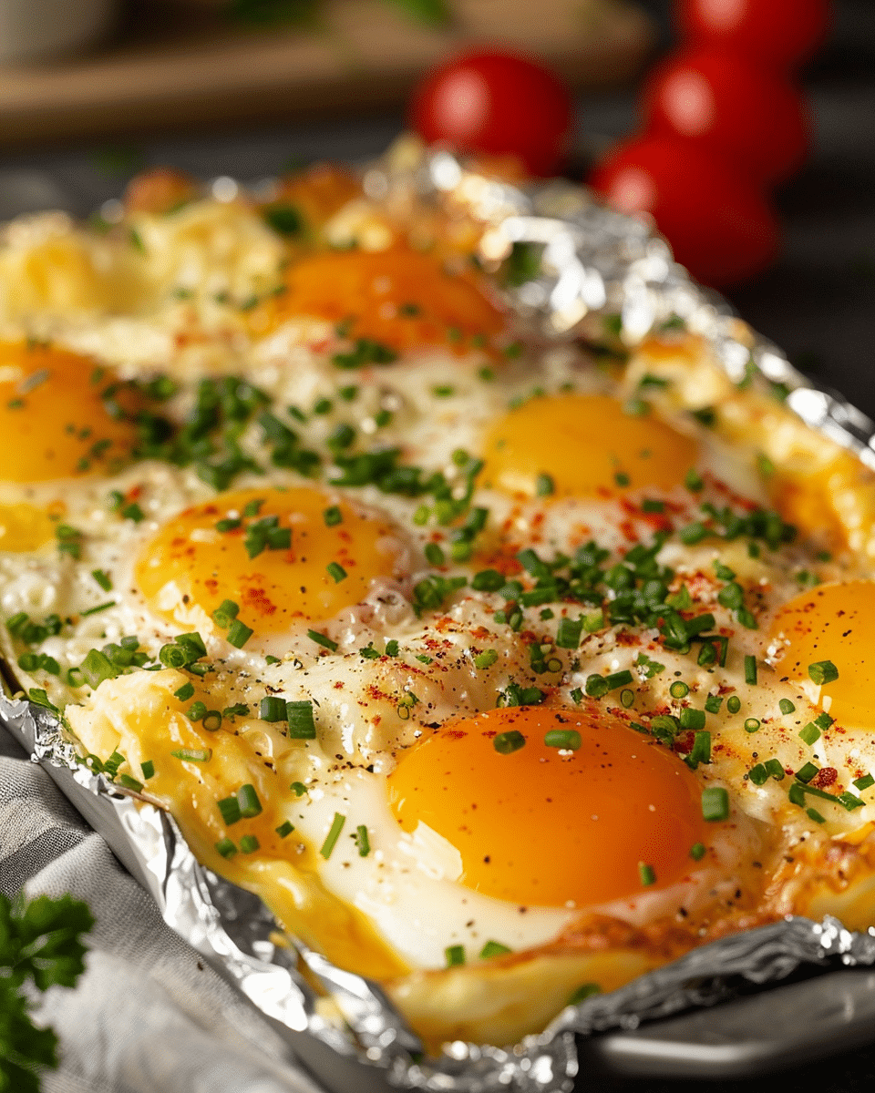 Egg Bake Breakfast Foil Packet