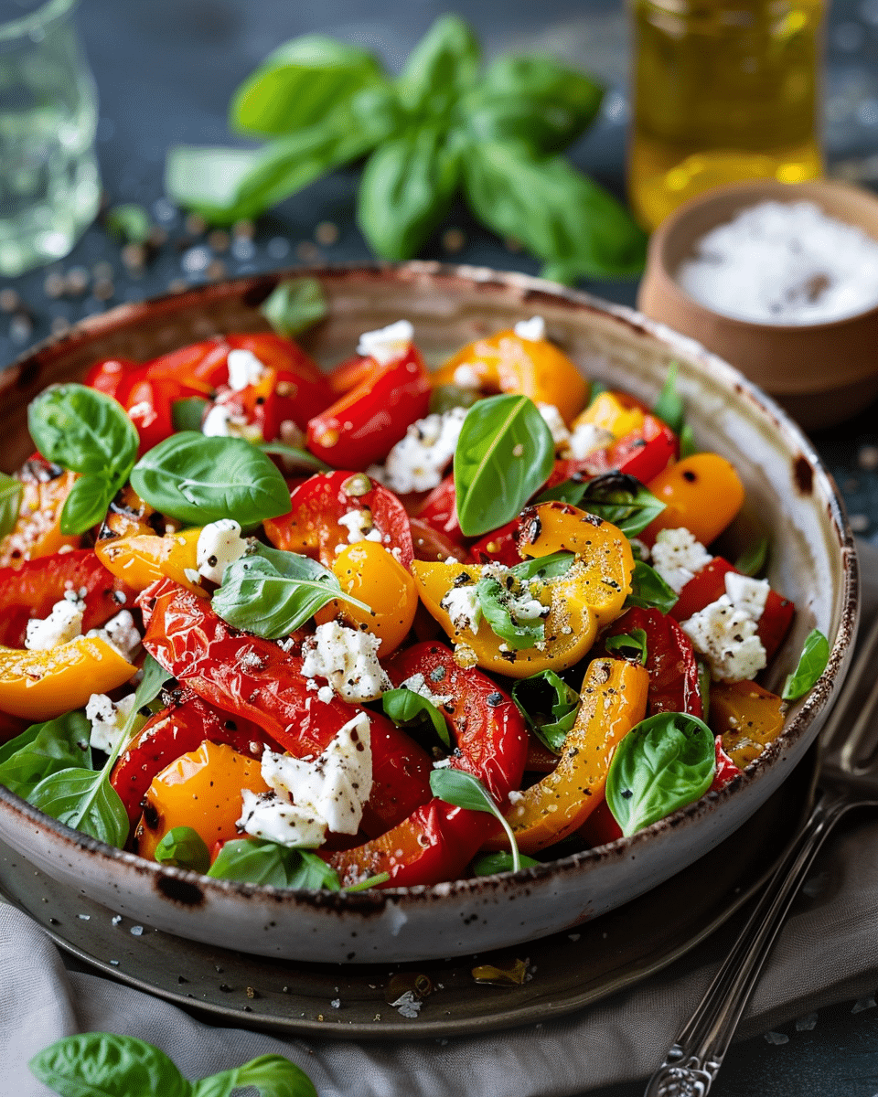 Romanian Roasted Peppers Salad