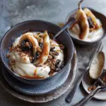Salted Caramel Cream with Molasses Bananas