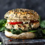 Spinach and Feta Turkey Burgers