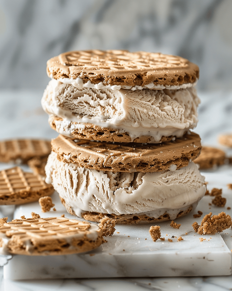 Biscoff Ice Cream Sandwiches