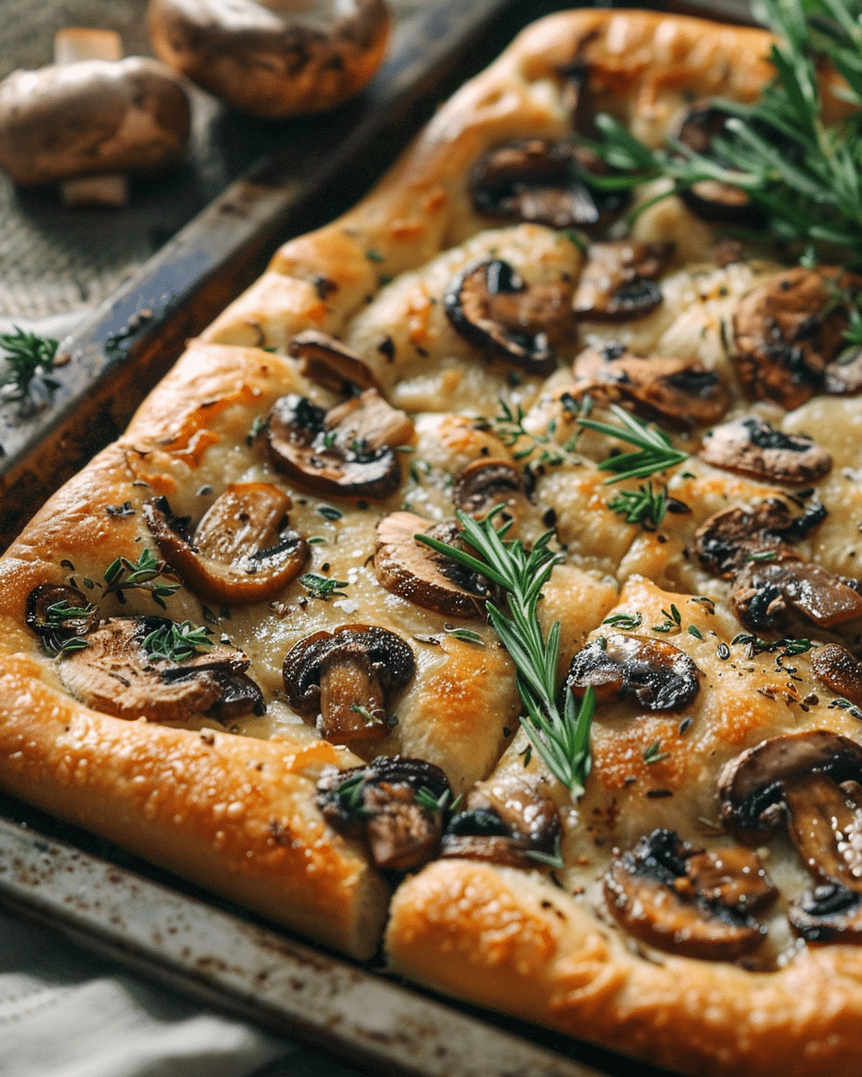 Mushroom Focaccia