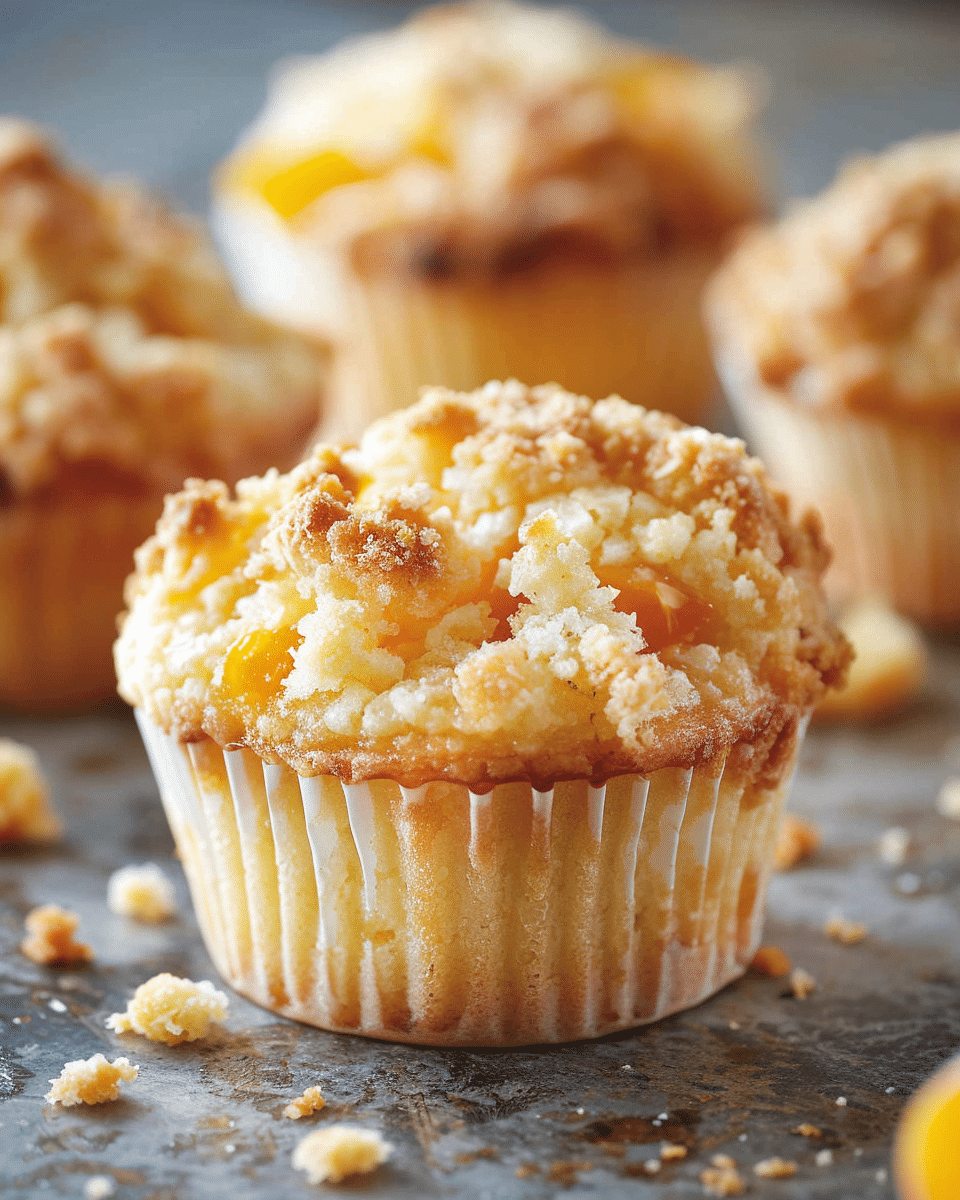 Peach Cobbler Muffins Recipe