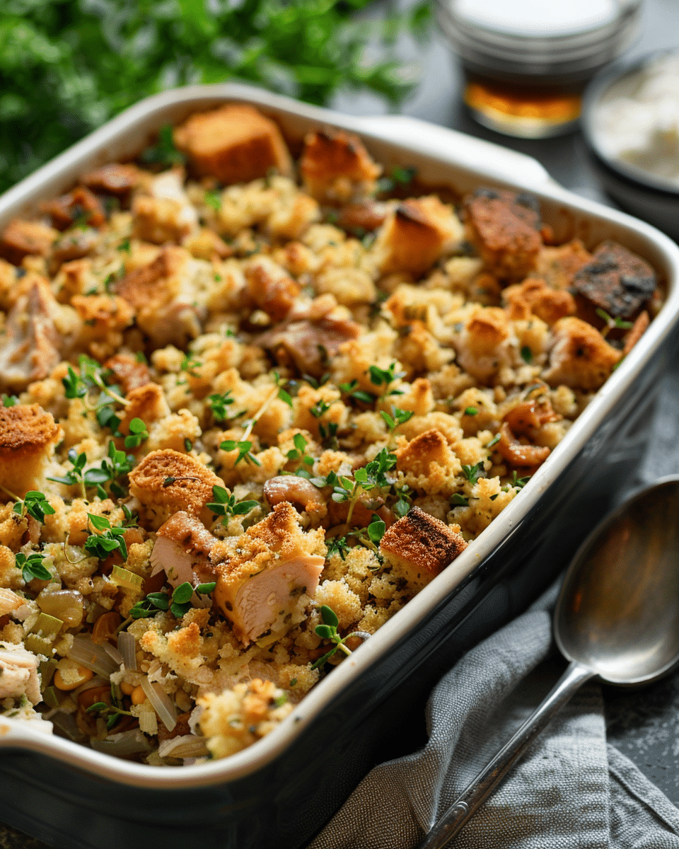 Chicken and Stuffing Casserole
