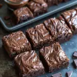 Fudgy Small Batch Nutella Brownies in a Loaf Pan