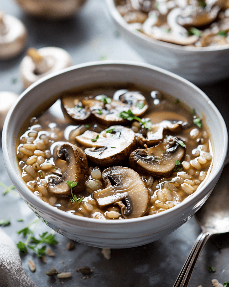 Mushroom Barley Soup